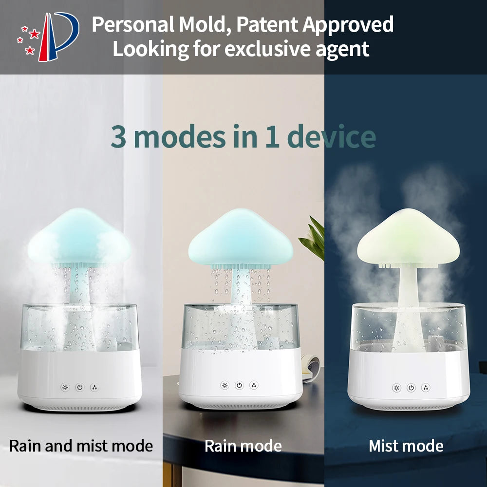 Vibe Home™ 2in1 Cloud Rain Humidifier